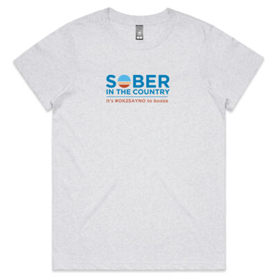 WOMEN'S MAPLE T-SHIRT - FRONT-MID LOGO - WHITE MARLE Thumbnail