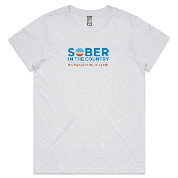 WOMEN'S MAPLE T-SHIRT - FRONT-MID LOGO - WHITE MARLE Thumbnail