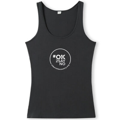 #OK2SAYNO Women's Singlet - Black Thumbnail